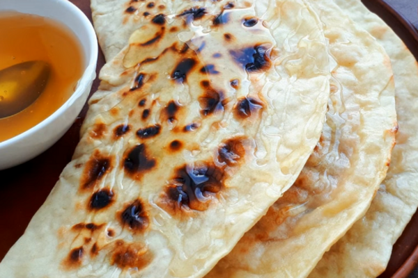 Кутабы с тыквой и яблоками