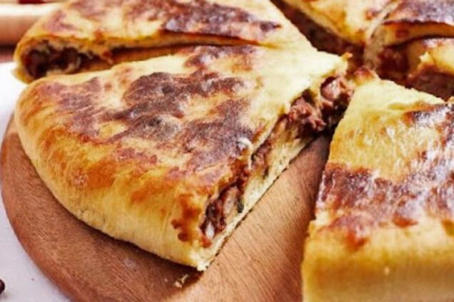 Лобиани с фасолью