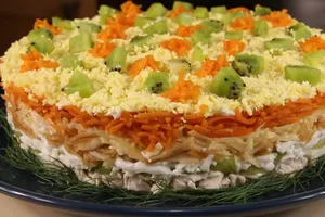 Салат из курицы с киви и яблоками - пошаговый рецепт Салат из курицы с киви и яблоками - пошаговый рецепт