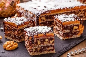 "Королевский" торт с орехами - пошаговый рецепт "Королевский" торт с орехами - пошаговый рецепт