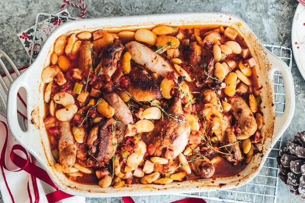 Касуле з квасолею та салом