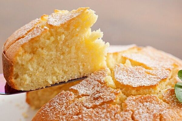 Лимонный пирог на молоке без масла