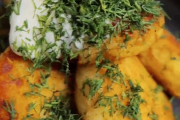 Золотистые деруны с зеленью