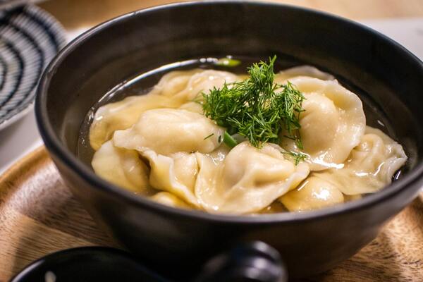 Пельмени с курицей на заварном тесте