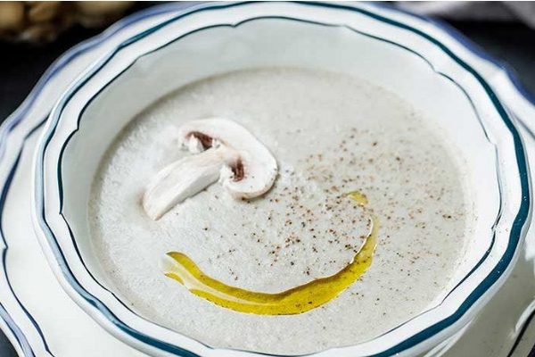 Крем-суп з білими грибами