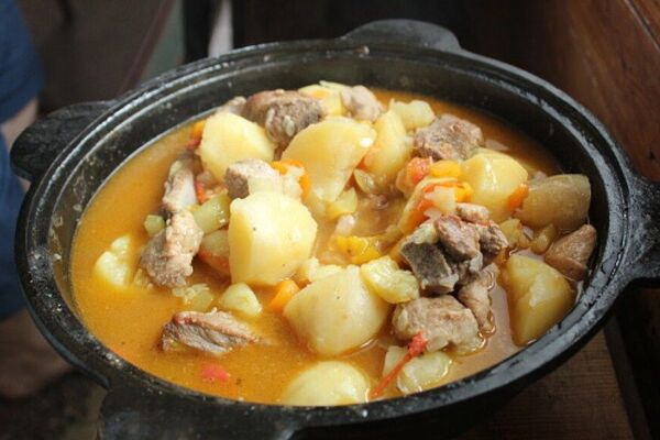 Тушеный картофель с мясом