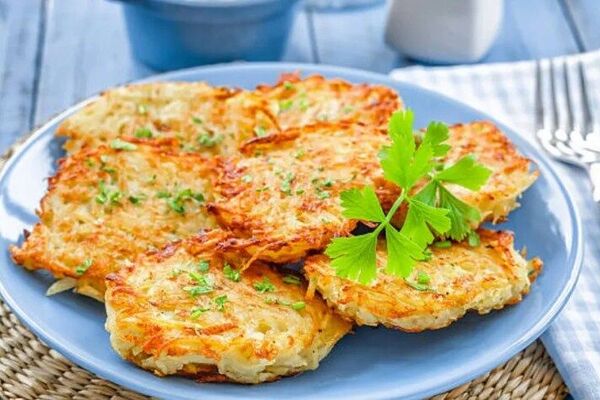 Хрустящие деруны с сыром