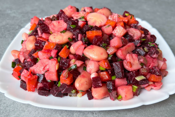 Винегрет с грибами