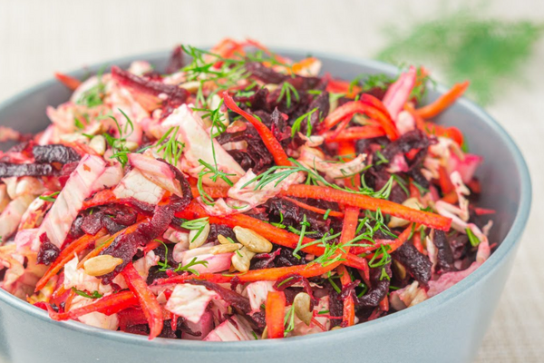 Салат из свеклы и пекинской капусты без майонеза