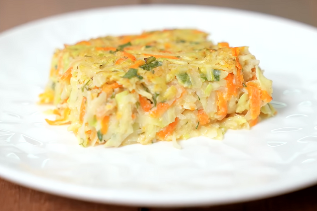 Кабачкова запіканка з картоплею