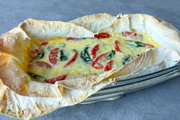 Омлет в лаваше в духовке