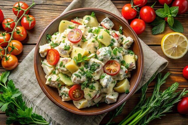 Овощной грузинский салат