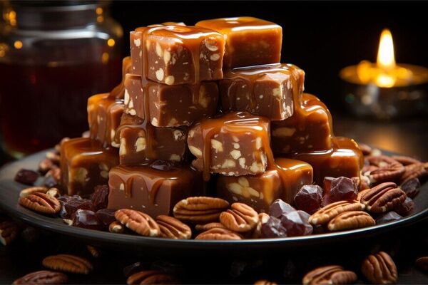 Карамельні цукерки з горіхами