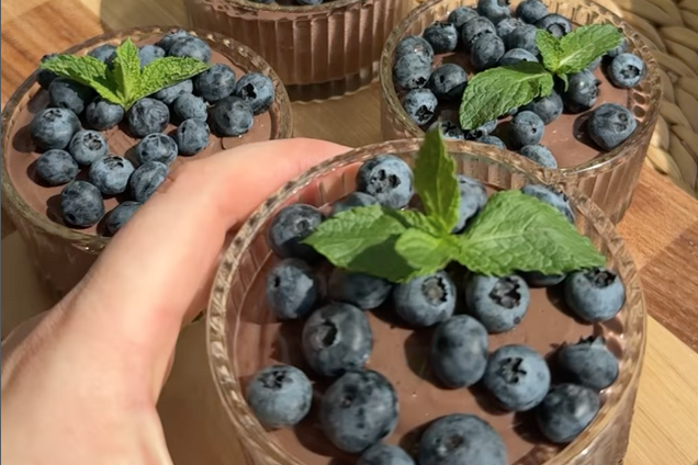 Шоколадний десерт із варених яєць