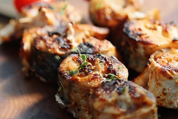 Шашлык из скумбрии