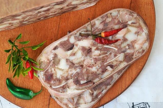 Зельц из говяжьего сердца