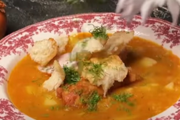 Гороховый суп на ребрах