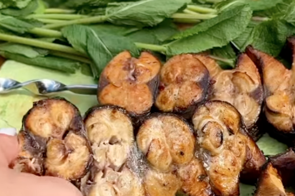 Шашлык из скумбрии