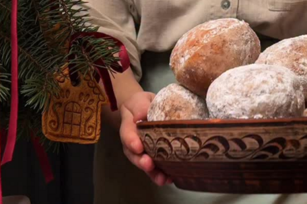 Рождественские постные пончики