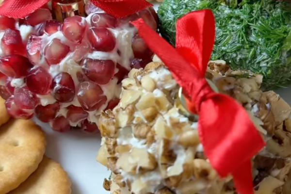 Сырная закуска для новогоднего стола