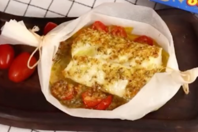 Треска в горчичном соусе