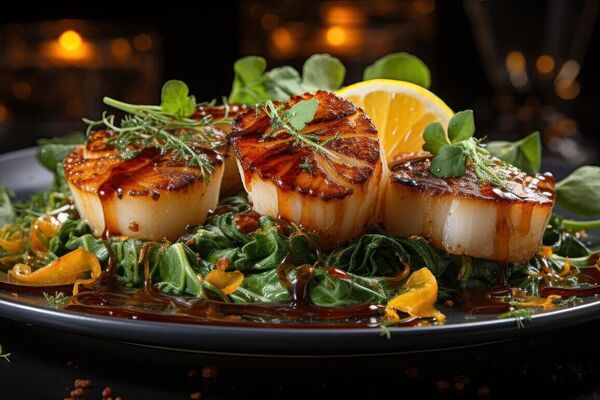 Жареные гребешки