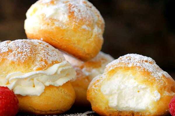 Заварні тістечка з кремом