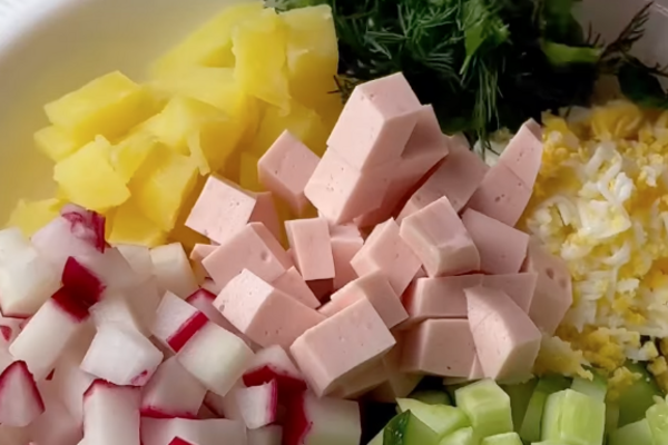 Летняя окрошка