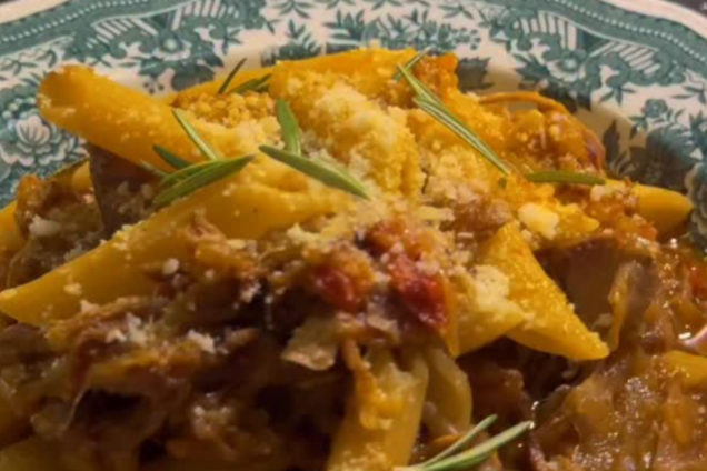 Паста с говядиной