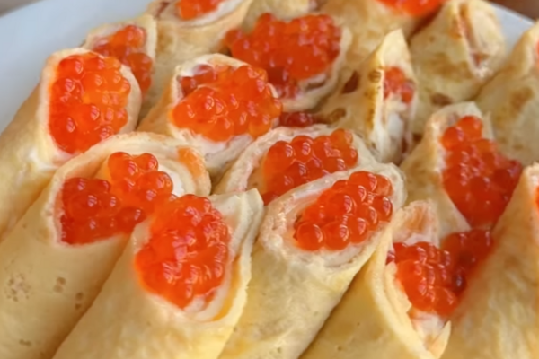 Блины из яиц и майонеза