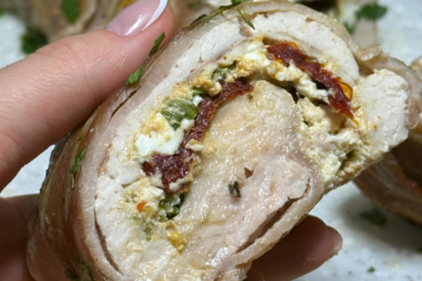 Сочный рулет из индейки