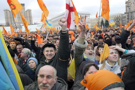Революционная Коробова - для Ющенко и Майдана. ФОТО + ВИДЕО
