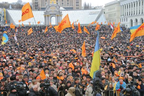 Революционная Коробова - для Ющенко и Майдана. ФОТО + ВИДЕО