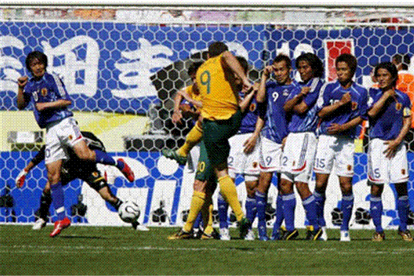Австралия 3 - 1 Япония >> Три гола за 10 минут