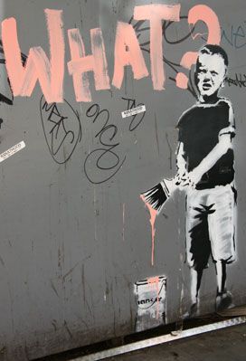 Графіті дня. Приголомшливі графіті від Banksy. ФОТО