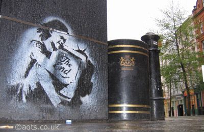 Граффити дня. Потрясающие граффити от Banksy. ФОТО