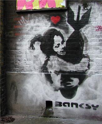 Граффити дня. Потрясающие граффити от Banksy. ФОТО