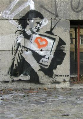 Граффити дня. Потрясающие граффити от Banksy. ФОТО