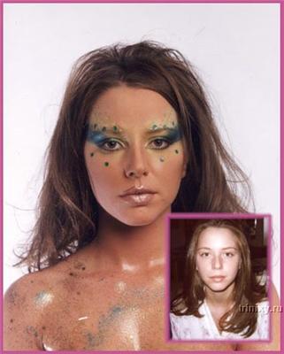 До и после макияжа. На этот раз без ФОТОшопа