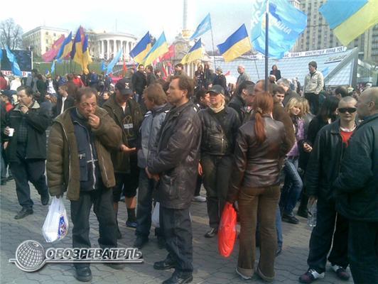 Уличные акции в Киеве продолжаются. Фоторепортаж