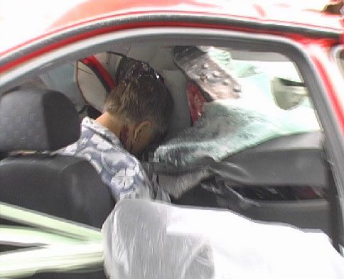ШОК: на большой скорости "Шкода" влетела в ЗИЛ