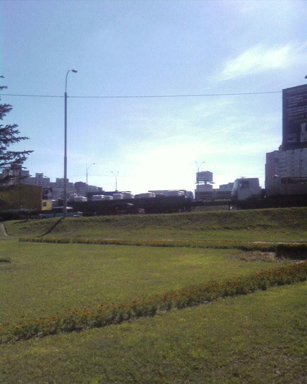 Пятничная пробка на Одесской площади. Выхода нет...