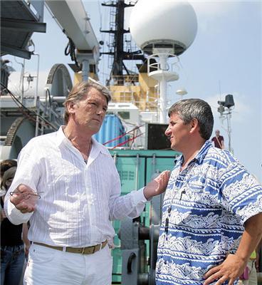 Ющенко взяв участь у роботі підводної експедиції. ФОТО