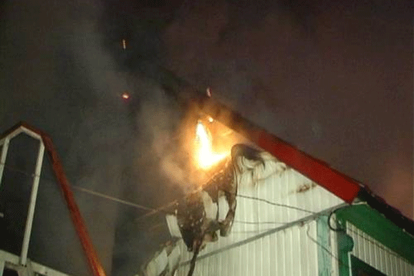 На Лесном массиве подожгли кафе