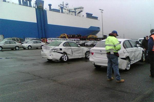 В аварию попали сразу 370 автомобилей BMW