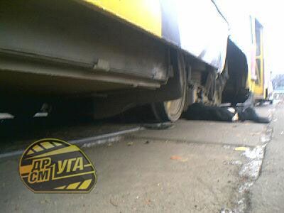 Харьковское шоссе: смерть на трамвайных рельсах (видео)