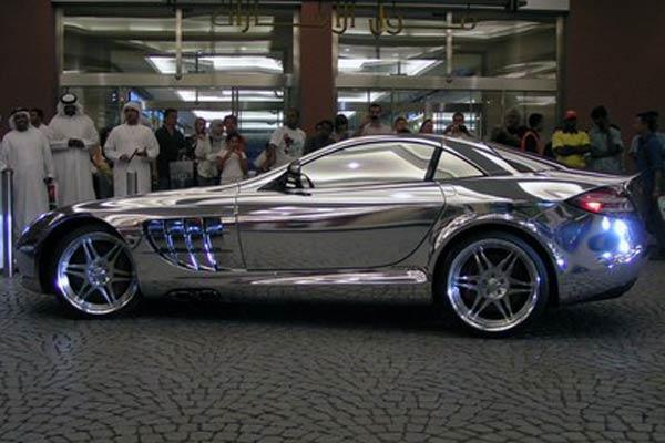 Хромированный Mercedes SLR McLaren шокировал мир