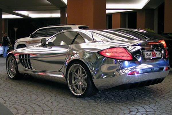 Хромированный Mercedes SLR McLaren шокировал мир