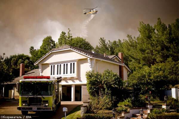 Лесные пожары угрожают уничтожить Лос-Анджелес