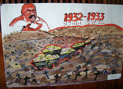 Киевские школьники  нарисовали Голодомор